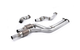 BMW F80 M3/F82 M4 - Large Bore Downpipe Pair with Hi-Flow Sports Catalysts (For Milltek Cat-Back)