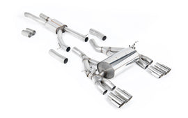 BMW F80 M3/F82 M4 - Race (Loudest) Cat-Back Exhaust System with Polished Trims