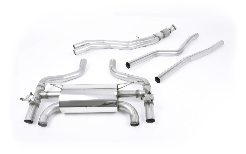 BMW F87 M2 - Cat-Back Exhaust System with Carbon Jet-90 Trims
