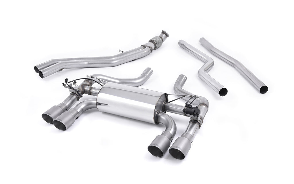BMW F87 M2 - Cat-Back Exhaust System  with Titanium GT-90 Trims