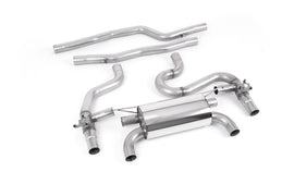 BMW F87 M2 Comp - Equal Length GPF/OPF Back Exhaust System (Loudest) with Quad GT-90 Polished Trims