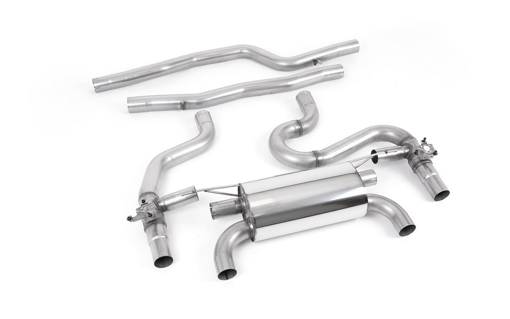 BMW F87 M2 Comp - Equal Length GPF/OPF Back Exhaust System with Quad GT-90 Burnt Titanium Trims - Loudest