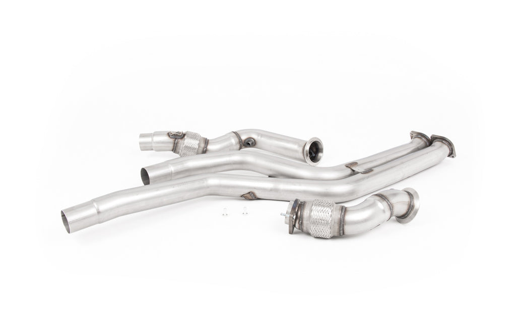 BMW F87 M2 Comp - Large Bore Downpipe Pair with Catalyst Delete (For Milltek Cat-back)
