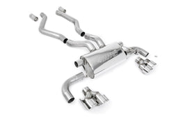 BMW G20/21 M340i & G22 M440i - OPF Back Exhaust System with Quad GT-100 Polished Trims