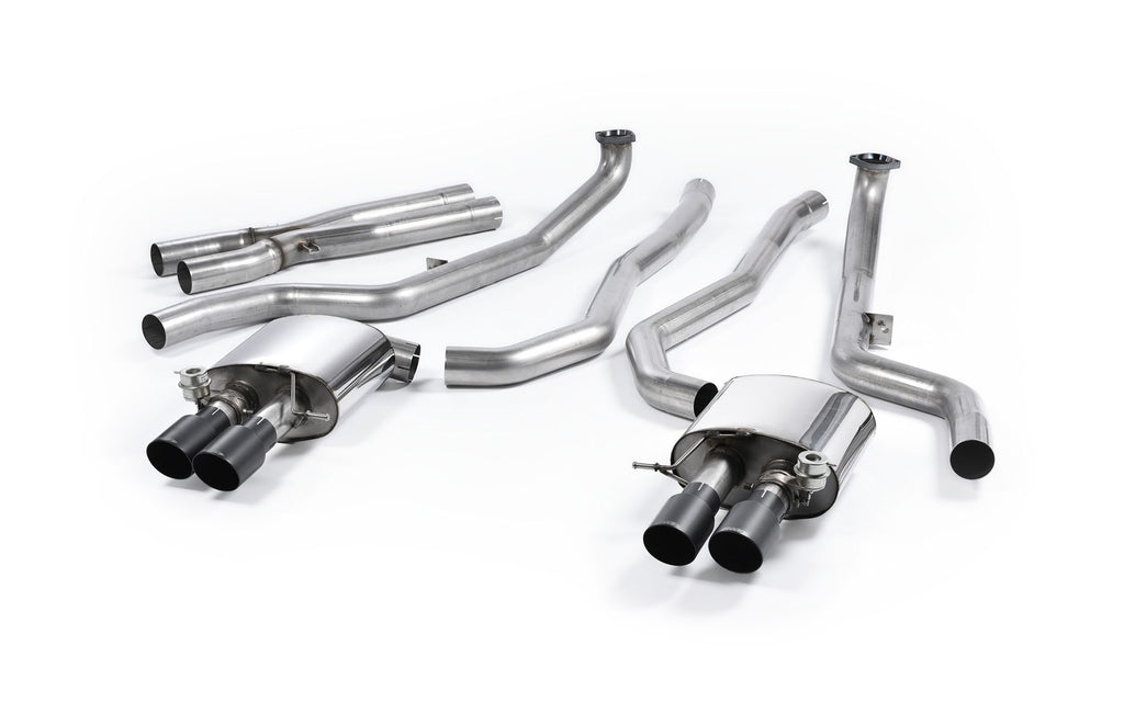 BMW M5 F10 - Cat-Back Exhaust System with Cerakote Black Trims