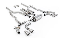 BMW M5 F90 (GPF Equipped) - Cat Back Exhaust System with Brushed Titanium GT-100 Trims