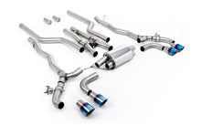 Load image into Gallery viewer, BMW M5 F90 (GPF Equipped) - Cat Back Exhaust System with Burnt/Blue Titanium GT-100 Trims