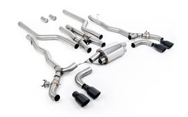 BMW M5 F90 (GPF Equipped) - Cat Back Exhaust System with Cerakote Black GT-100 Trims