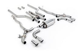 BMW M5 F90 (GPF Equipped) - Cat Back Exhaust System with Polished GT-100 Trims
