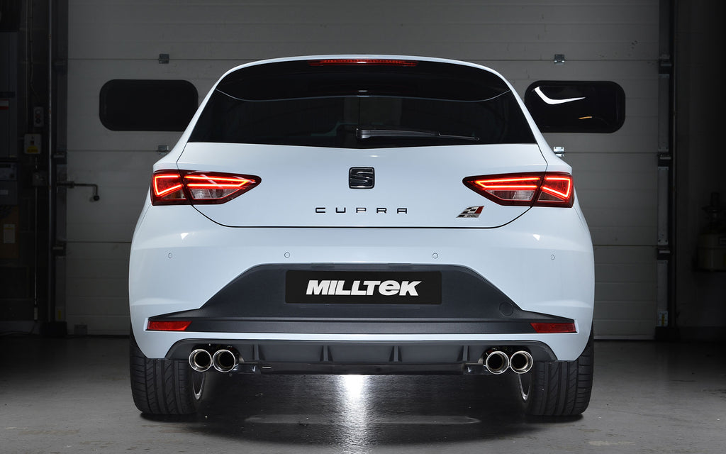 Seat Leon Cupra 280/290 (Non GPF Models) - Cat-Back Exhaust System (Louder) with Quad Polished Round Tips