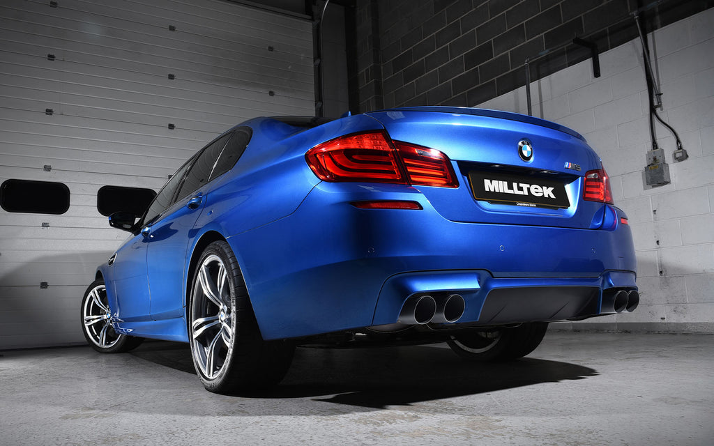 BMW M5 F10 - Cat-Back Exhaust System with Cerakote Black Trims