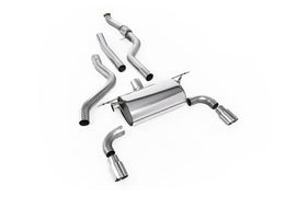BMW F20/F21 M135i (Non X-Drive) - Cat-Back Exhaust System with Road Rear Silencer & Polished Tips