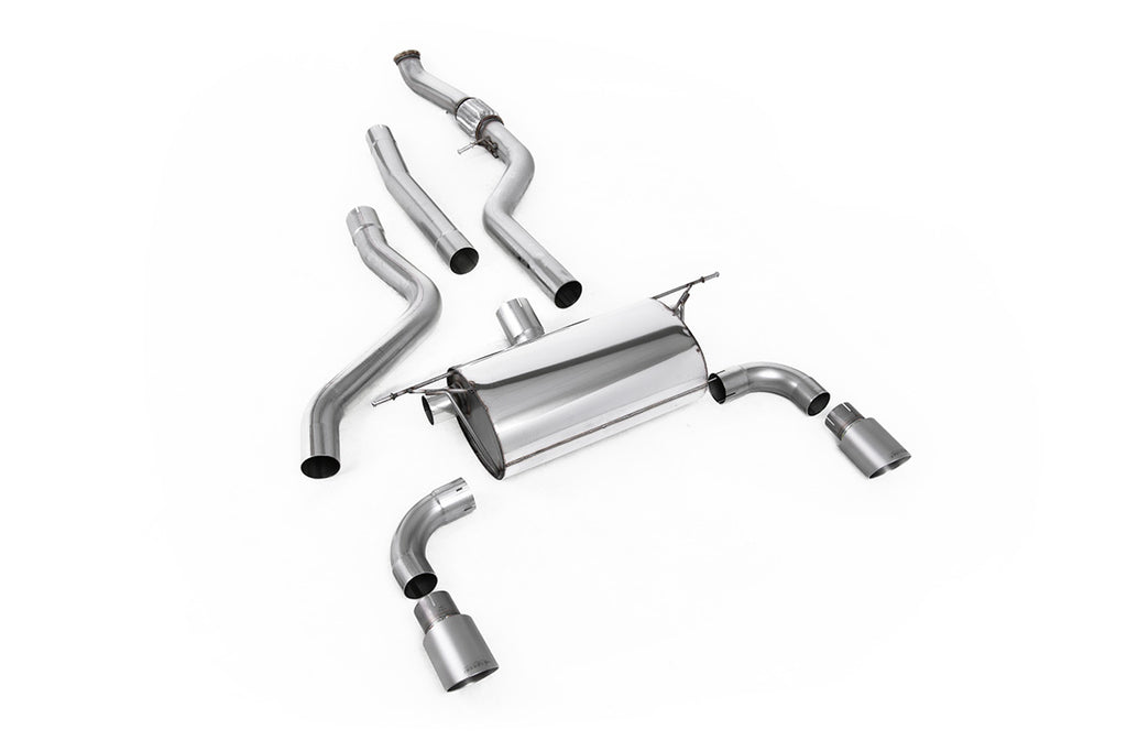 BMW F20/F21 M135i (Non X-Drive) - Cat-Back Exhaust System with Road Rear Silencer &amp; Titanium Tips