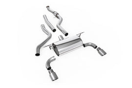 BMW F20/F21 M135i (Non X-Drive) - Cat-Back Exhaust System with Road Rear Silencer & Titanium Tips
