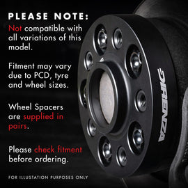 Direnza BMW X5 G05 & X6 G06 2018+ - 15mm Wheel Spacers - Pair - 5x112 M14x1.25 66.5mm