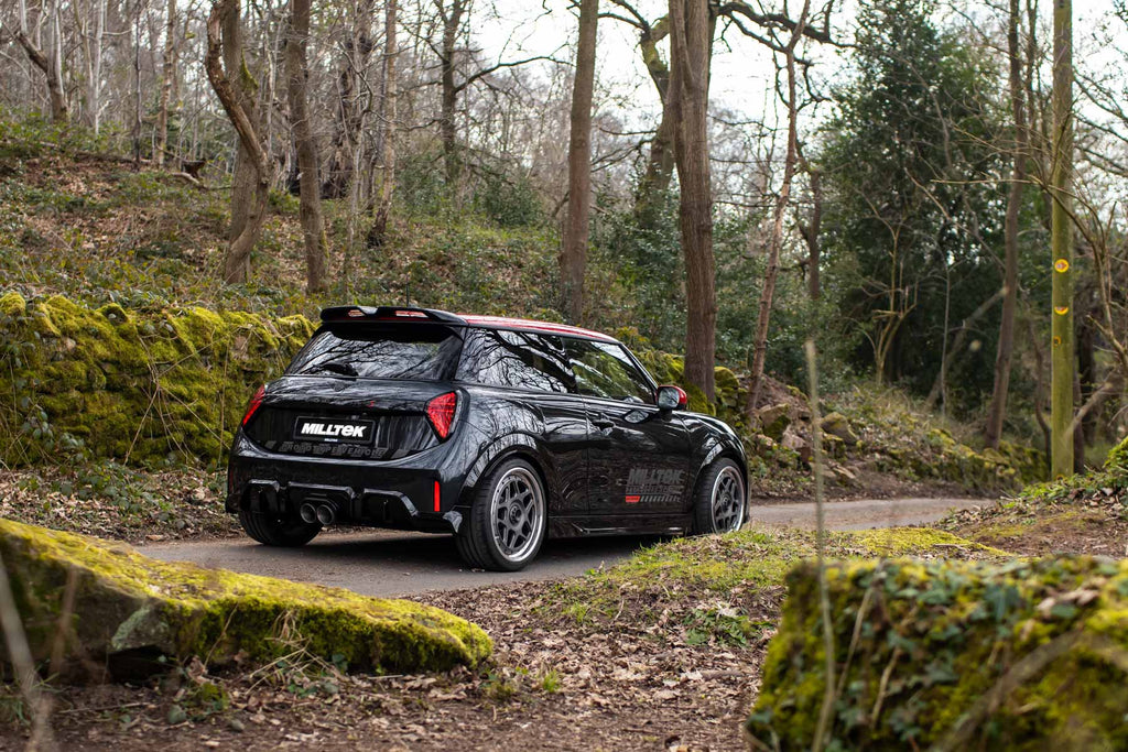 F66 Mini Cooper S Non-Resonated (louder) OPF/GPF Back System for Milltek Design Diffuser only with Brushed Titanium Tips