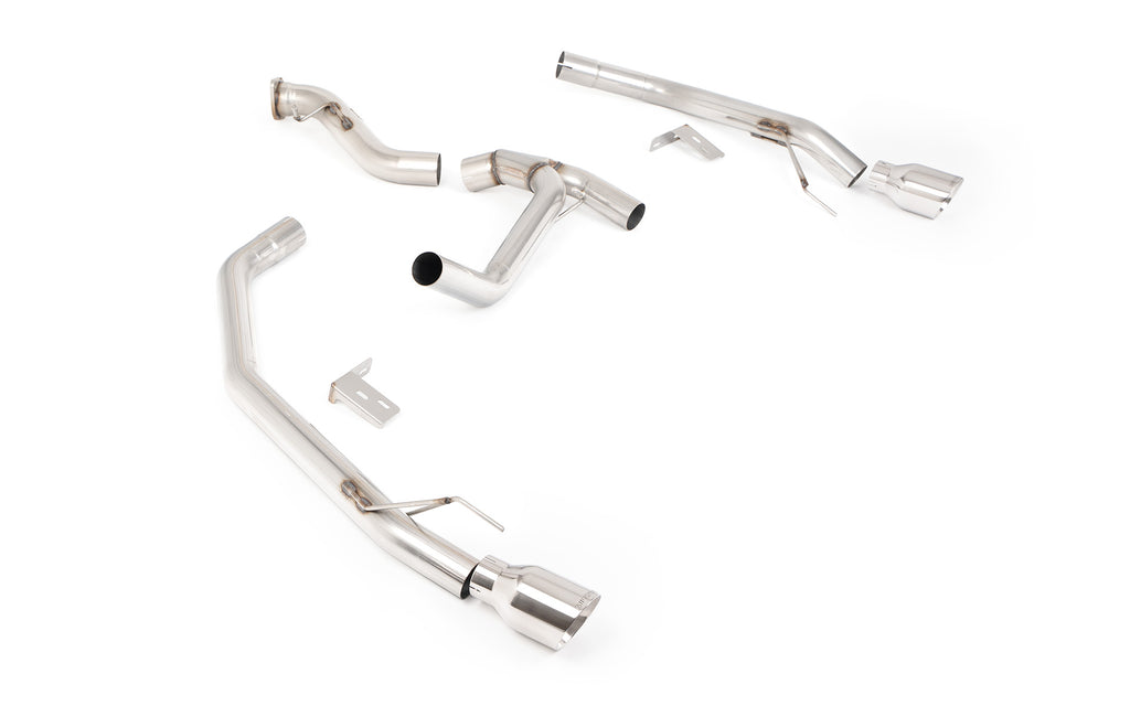Ford Ranger 3.0 V6 TDCI/ VW Amarok V6 Diesel - Axle Back System with Polished Tips