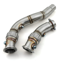 Load image into Gallery viewer, Direnza BMW 3 / 4 Series F80 M3 / F82 M4 3.0L 3" Exhaust Decat Downpipes