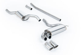 Audi Coupe UR Quattro 10V - Resonated (Quieter) Downpipe-Back Exhaust System with Polished OEM-Style Trims