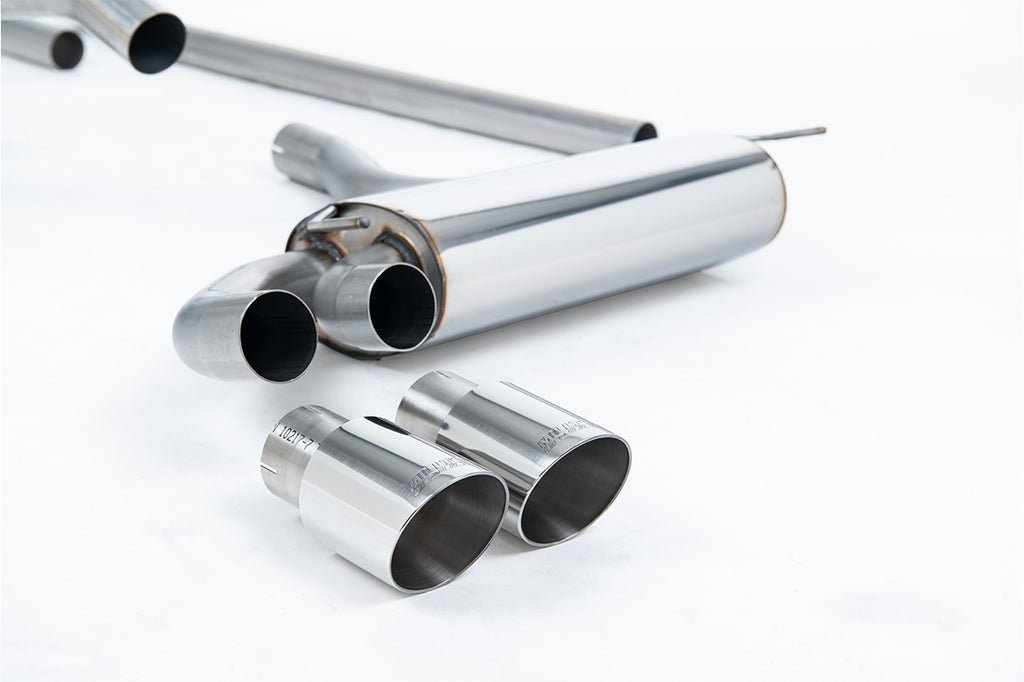 Audi Coupe UR Quattro 10V - Non-Resonated (Louder) Downpipe-Back Exhaust System with Polished OEM-Style Tips