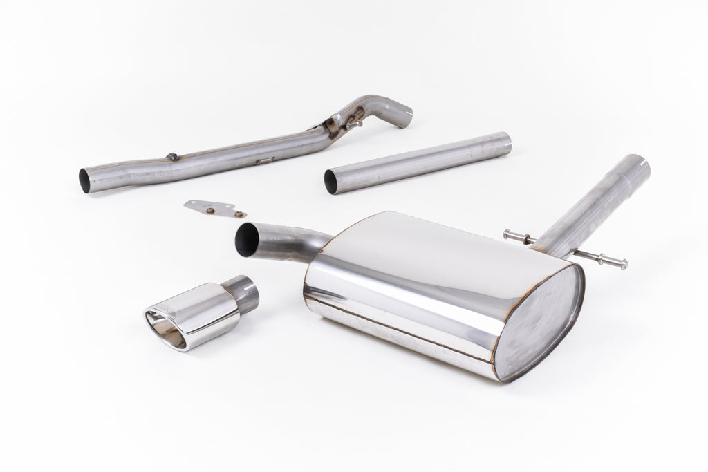 VW Corrado VR6 (1992 - 1995) - Non-Resonated (Louder) Cat-Back Exhaust System with Polished Oval Tip