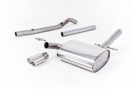VW Corrado VR6 (1992 - 1995) - Non-Resonated (Louder) Cat-Back Exhaust System with Polished Oval Tip