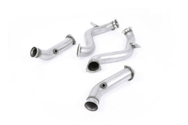 Mercedes C63/C63S W205 & E63S AMG - Large Bore Downpipe Pair with Catalyst Delete (For Milltek or OE Exhaust)