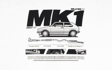 Load image into Gallery viewer, Milltek Tee White (VW Golf Mk1) - Large