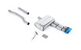 Mini Cooper S F55 (LCI Only) - GPF/OPF Back Exhaust System with Burnt Titanium GT-90 Trims