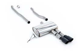 Mini Cooper S F55 - Non-Resonated (Louder) Cat-Back with Cerakote Black Tips