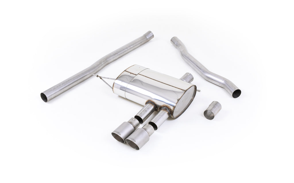 Mini Cooper S F56 - Non-Resonated (Louder) Cat-Back Exhaust System with Titanium Tips