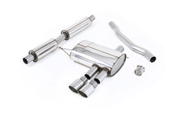 Mini Cooper S F56 - Resonated (Quieter) Cat-Back Exhaust System with Polished Tips