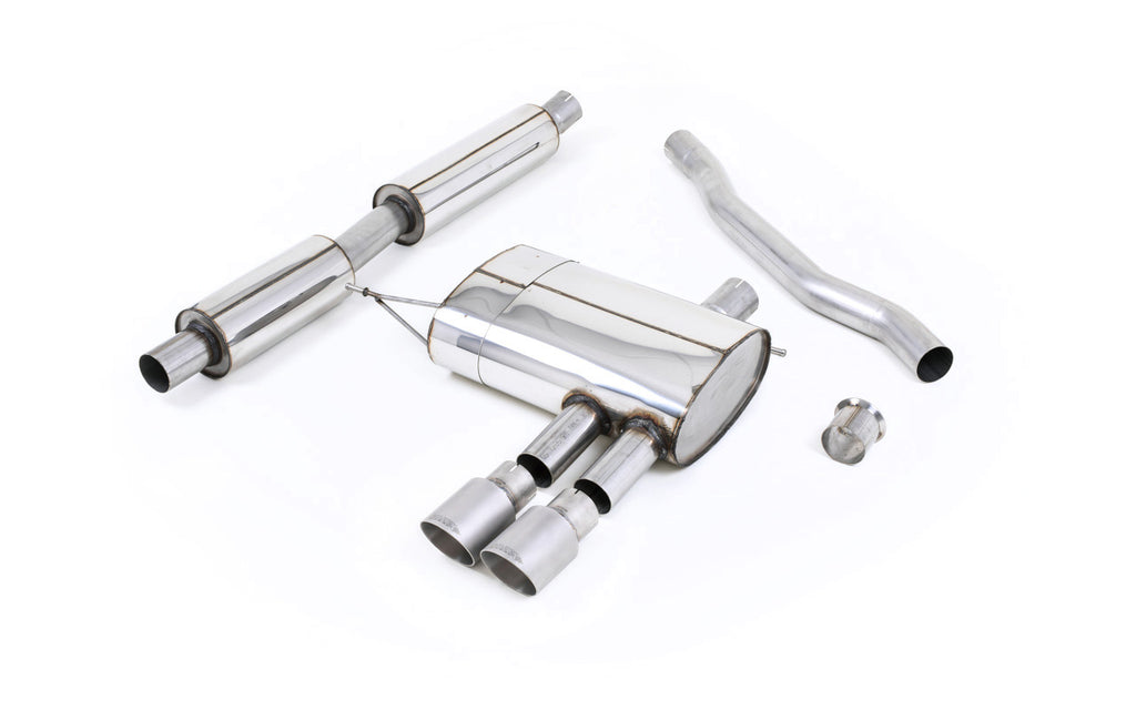 Mini Cooper S F56 - Resonated (Quieter) Cat-Back Exhaust System with Titanium Tips