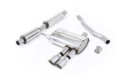 Mini Cooper S F56 - Resonated (Quieter) Cat-Back Exhaust System with Titanium Tips