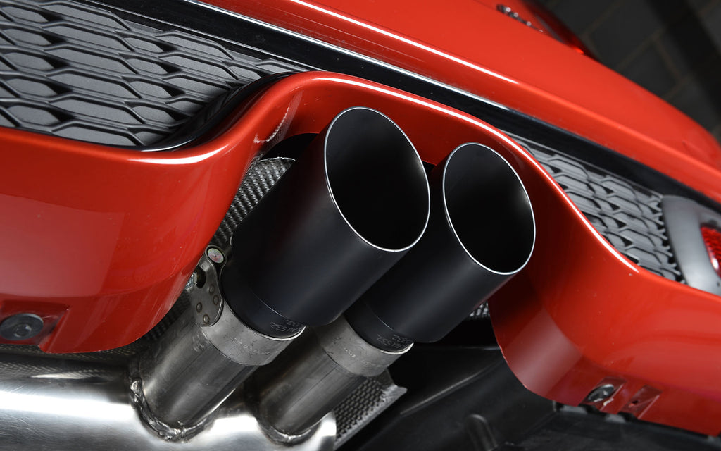 Mini Cooper S F56 - Valved &amp; Non-Resonated (Louder) Cat-Back Exhaust System with Cerakote Black Tips