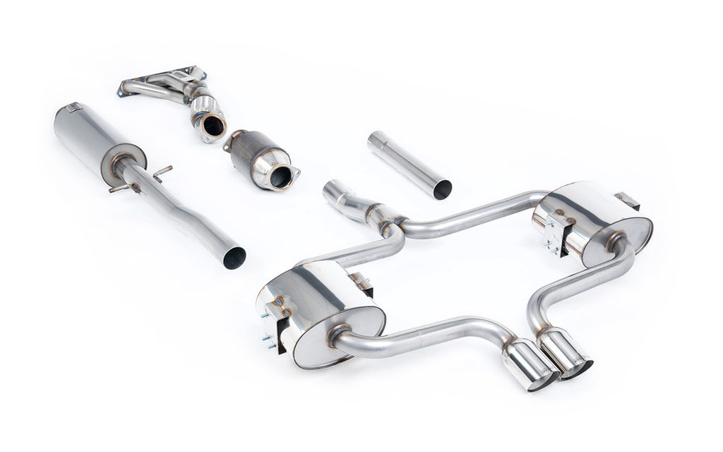Mini Cooper S R52 - Full Resonated (Quieter) Exhaust System with Hi-Flow Sports Catalyst &amp; Polished Trims