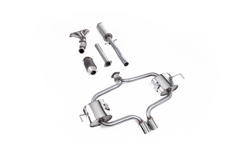 Mini Cooper S R53 - Full Resonated (Quieter) Exhaust System with Hi-Flow Sports Catalyst &amp; Polished Trims