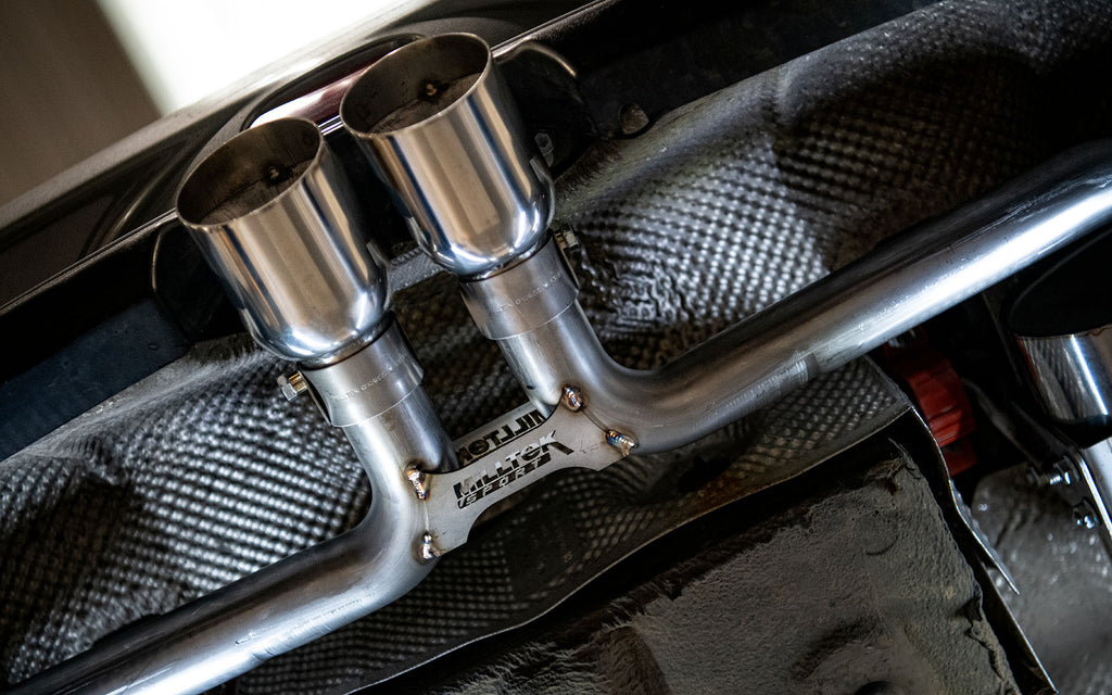 Mini Cooper S R53 - Resonated (Quieter) Cat Back Exhaust System with Polished Trims