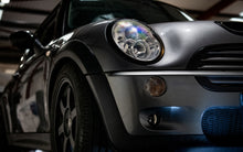 Load image into Gallery viewer, Mini Cooper S R53 - Resonated (quieter) Cat Back Exhaust System with Cerakote Black Trims