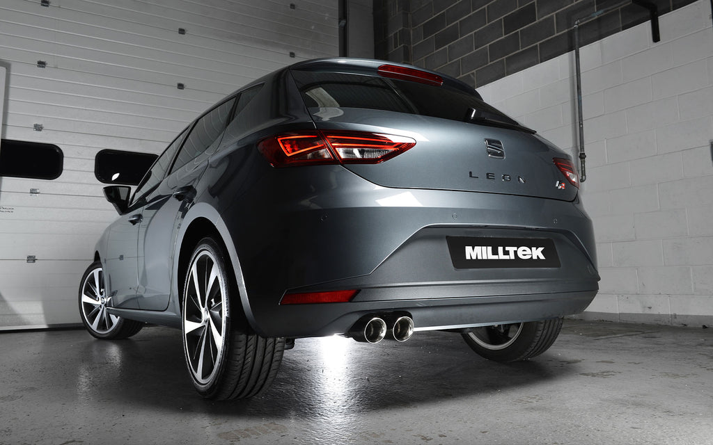 Seat Leon FR 2.0 TDI 150 - Non-Resonated (Louder) Cat-Back Exhaust System with Polished Tips