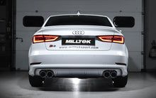 Load image into Gallery viewer, Audi S3 8V.2 - Non-Resonated (Louder) Cat-Back Exhaust System with Quad Round Cerakote Black Trims