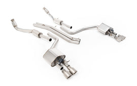 Audi S8 D4 Quattro - Non-Resonated (Louder) Cat-Back Exhaust System with Titanium Trims