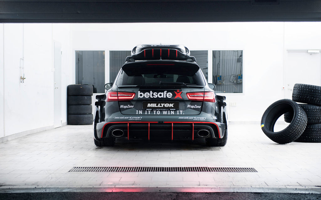Audi RS6/RS7 C7 - Non-Resonated (Louder) Complete Exhaust System with Catalyst Bypass - Uses OE Trims