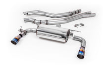 Load image into Gallery viewer, Non-Resonated (Louder) Race Cat-Back Exhaust System with Burnt Titanium GT-90 Trims
