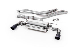 BMW F20/21 M140i (Non OPF) - Non-Resonated (Louder) Race Cat-Back Exhaust System with Cerakote Black GT-90 Trims
