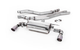 BMW F20/21 M140i (Non OPF) - Non-Resonated (Louder) Race Cat-Back Exhaust System with Titanium GT-90 Trims