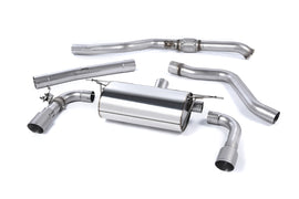 Non-Resonated (Louder) Race Cat-Back Exhaust System with Titanium Tips