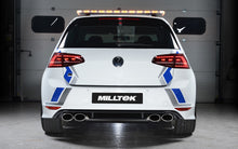 Load image into Gallery viewer, VW Golf R MK7 2.0 TSI (76.2mm systems) - Non-Resonated RACE (Louder) Cat-Back Exhaust System with Polished Oval Tips