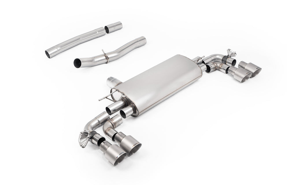 BMW M135i F70 - OPF/GPF Back System with Brushed Titanium Tips