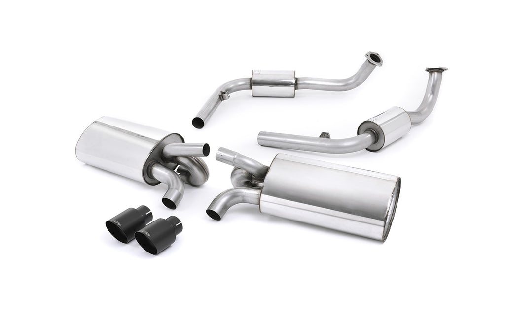 Porsche 987 S 3.2 Boxter/Cayman (Gen 1) - Cat-Back Exhaust System with Cerakote Black Trims